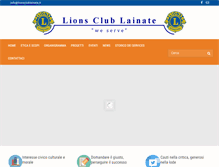 Tablet Screenshot of lionsclublainate.it